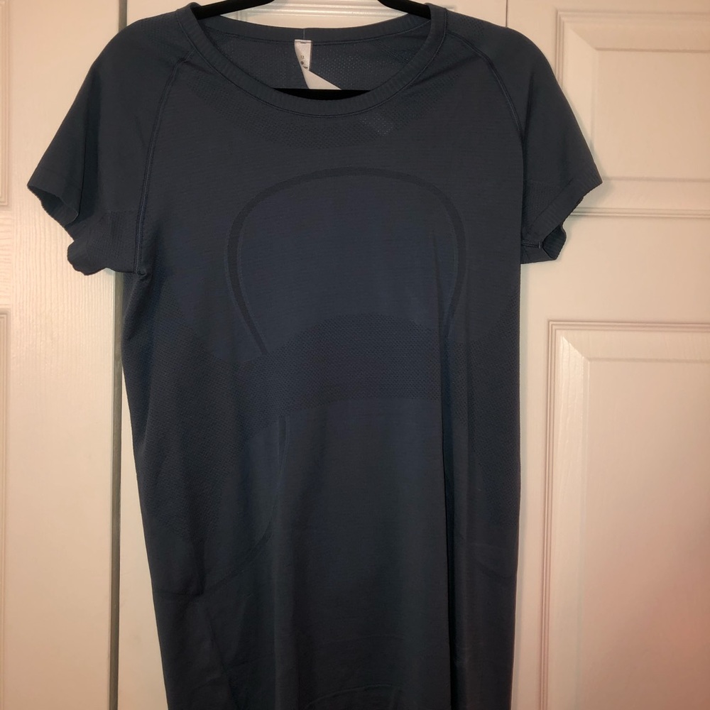 Navy Lululemon Workout Top